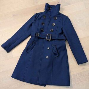 Soia & Kyo Royal Blue Wool Coat - Size L